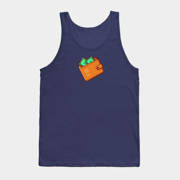 Wallet And Money Cartoon Tank Top by Catalyst Labs